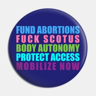 FUND ABORTIONS Pin