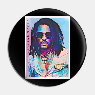 Poster Art Lenny Kravitz Pin