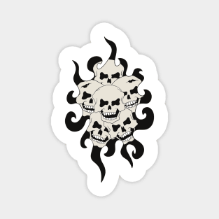 Skull Tattoo Design - Skulls Of The Dead Magnet