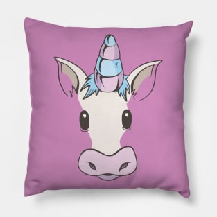 Unicorn face Pillow