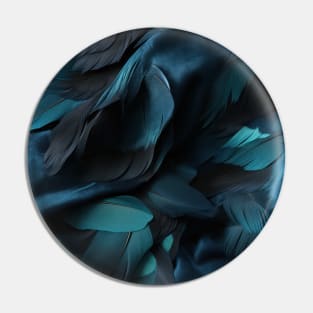Whispers of Blue Feathers Pin