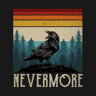 Vintage Nevermore Shirt Edgar Allan Poe The Raven T-Shirt