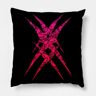 Abstract Red Emblem Pillow