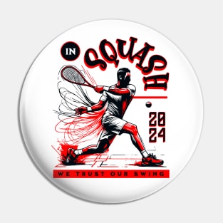 Squash player Pin