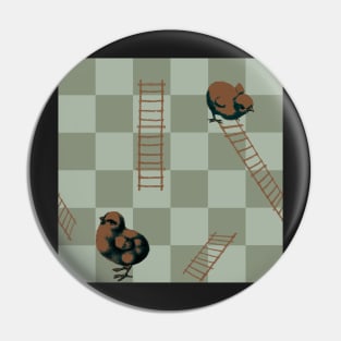 Chooks and Ladders Pin