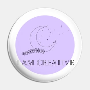 Affirmation Collection - I Am Creative (Purple) Pin