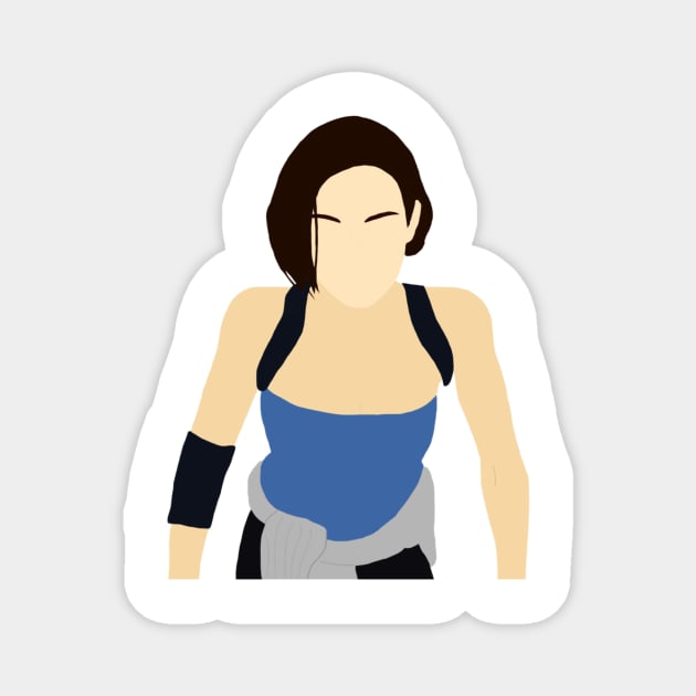 Resident Evil 3 Remake Jill Valentine Digital Art Magnet by senaeksi