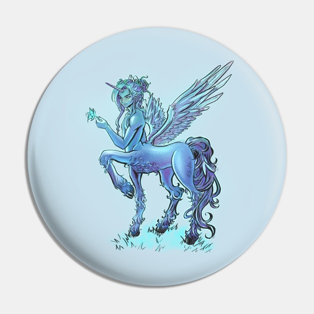 Pegasus Man Pin by Nocturnal Virus