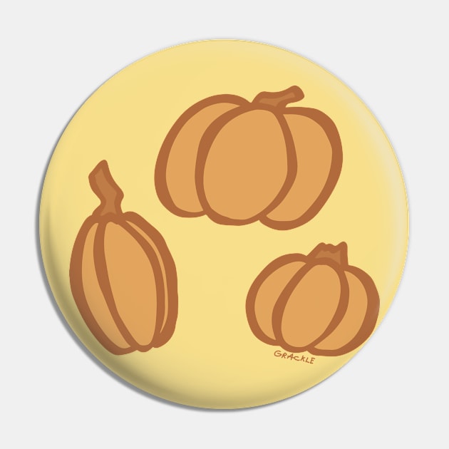 Perfectly Pumpkin Pin by Jan Grackle