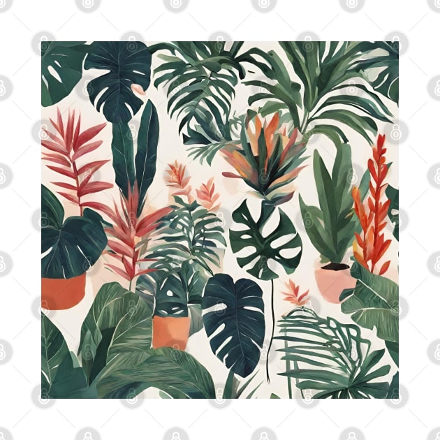 Boho Chic Leaf prints Minimalist Tropical Botanical Plants by Tina