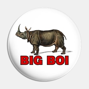 big boi rhino red text Pin