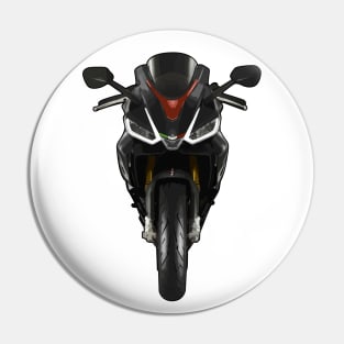 RS660 Bike Front View Illustration Pin