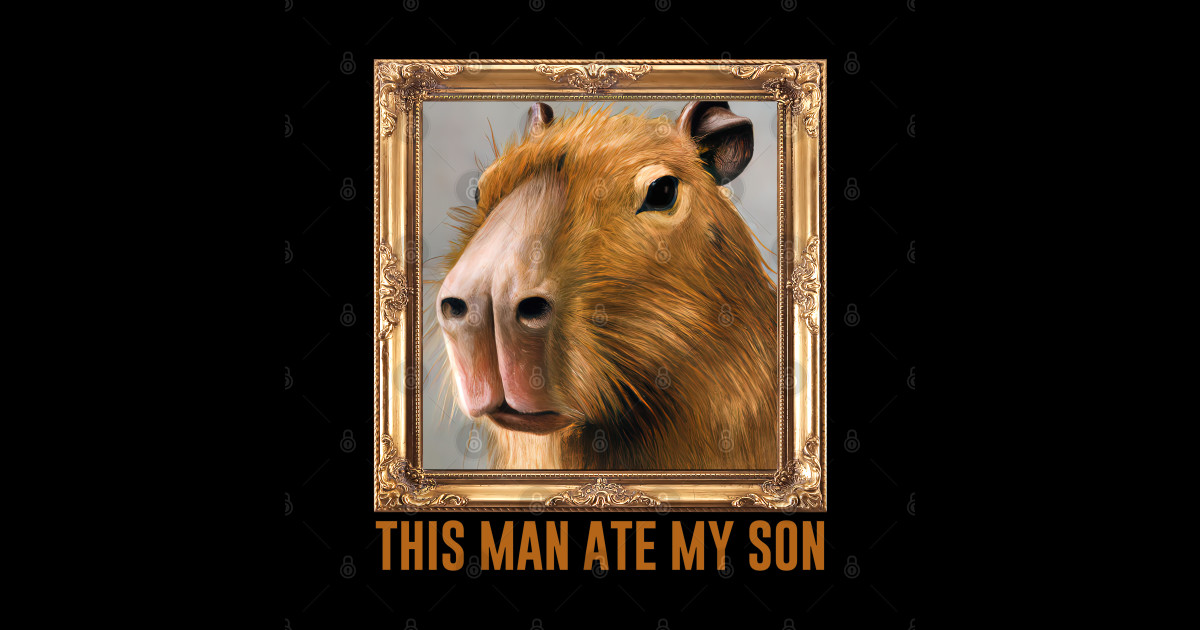 This Man Ate My Son Nihilist Memes Sticker TeePublic