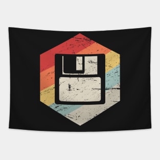 Retro Floppy Disk Icon Tapestry