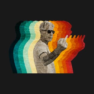 Anthony Bourdain Retro Vintage Fade T-Shirt