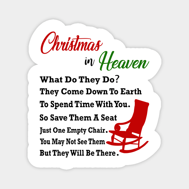 Christmas in Heaven Magnet by lonway