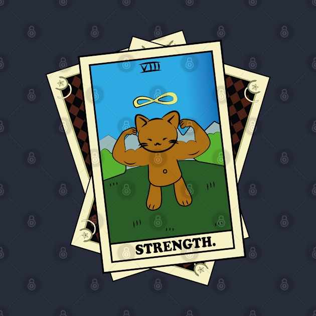 TAROT CARDS DECK | STRENGTH. | FORTUNE CAT by Byntar