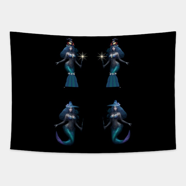 Ondine Sea Witch Tapestry by MGRCLimon