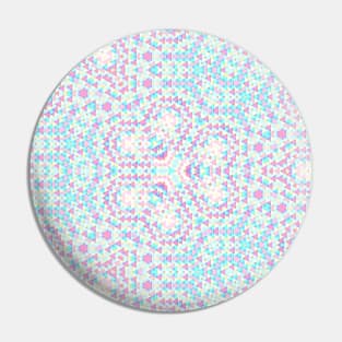 Kaleidoscope of Diamond Pastel Colors Pin