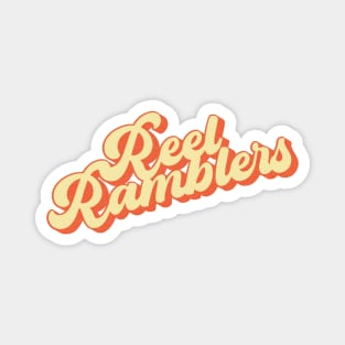 Reel Ramblers Yellow & Orange Distressed Logo Magnet