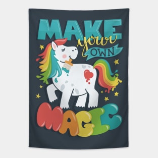 Make Your Own Magic - Rainbow Pony Tapestry