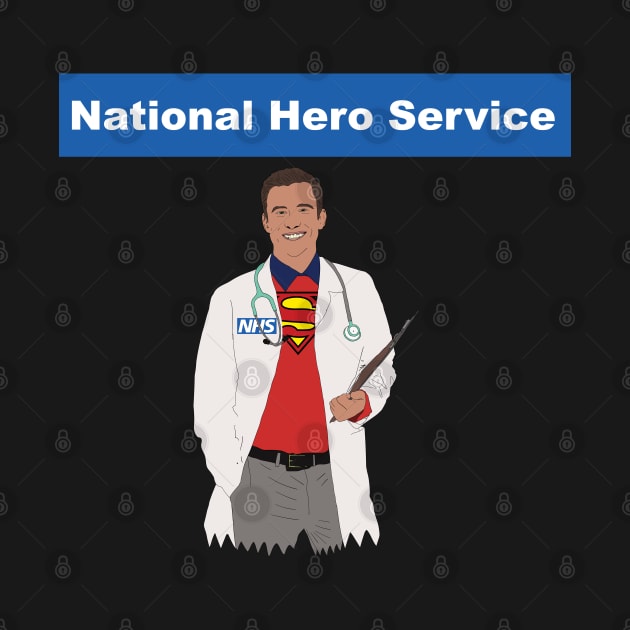 NHS National Hero Service Doctor Super Hero by Hevding