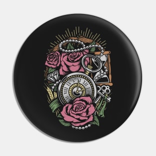 Latino Rose Time Pin