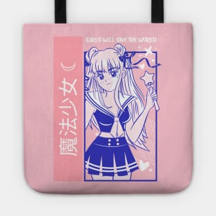 GIRLS WILL SAVE THE WORLD Tote