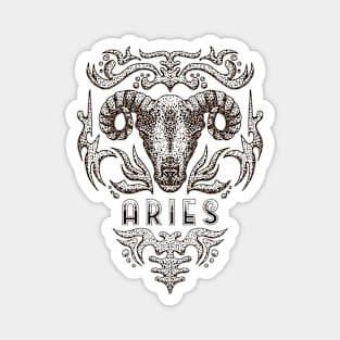 Aries Zodiac Sign Magnet