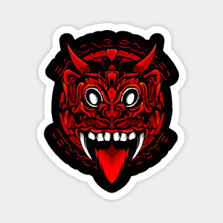 Barong Scared Head Magnet