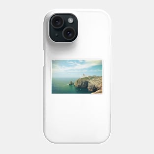 Lighthouse on top of a cliff Phone Case