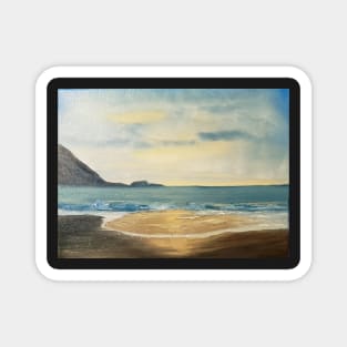 Rockaway Beach by Tabitha Kremesec Magnet