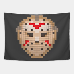 8-Bit Friday the 13th Mask Tapestry