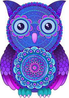 Mandala owl Magnet