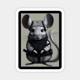 Chinchilla in a ninja costume Magnet