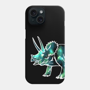 Triceratops from space Phone Case