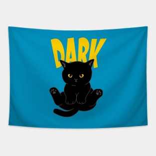 Gloomy black cat Tapestry