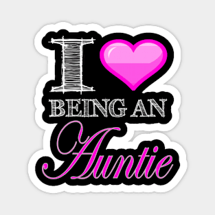 I <3 Being an Auntie Heart Love product for Favorite Aunt Magnet