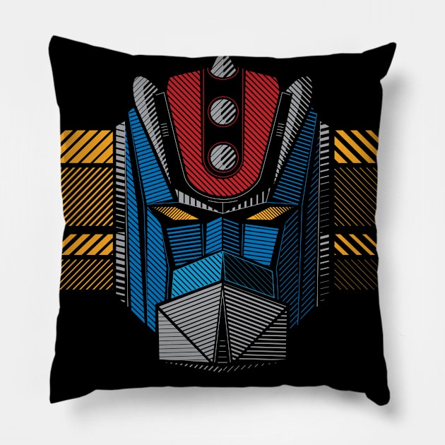 091b Grendizer wide Pillow by Yexart