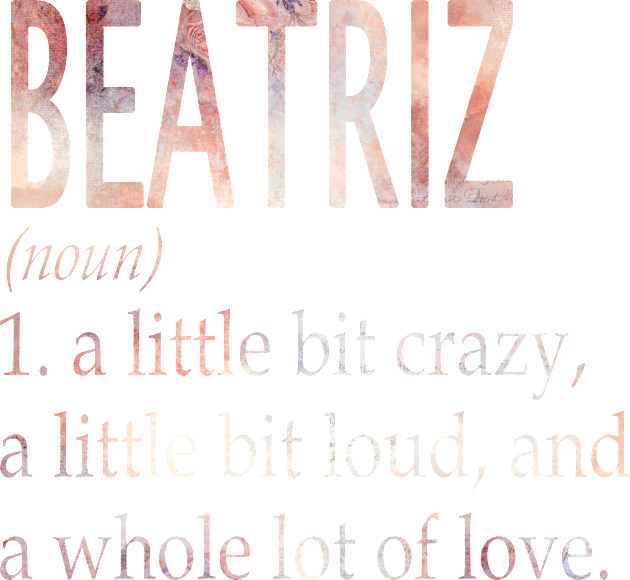 Beatriz Girl Name Definition Kids T-Shirt by ThanhNga