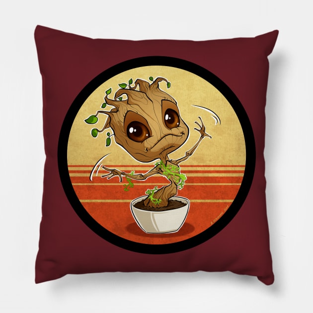 Get Your Groot On! Pillow by Meekobits