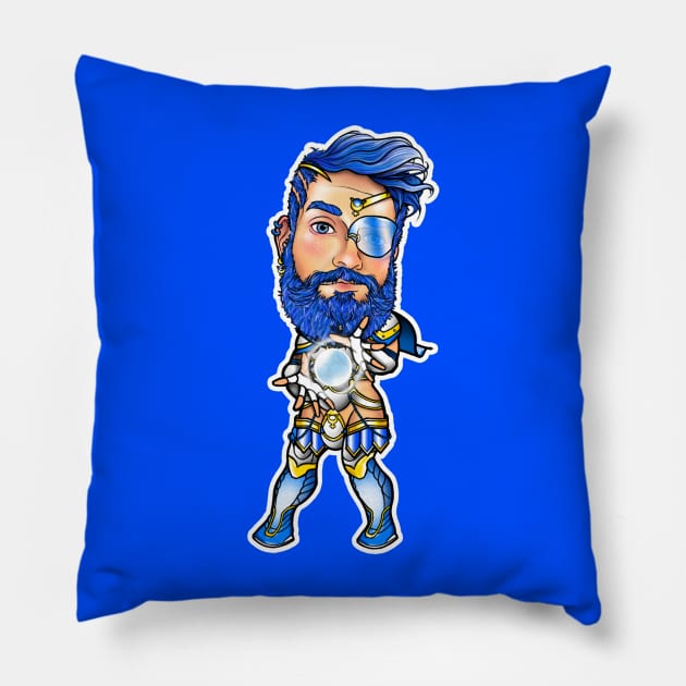 Sailor Chibi Boy Mercury Pillow by liloarpen