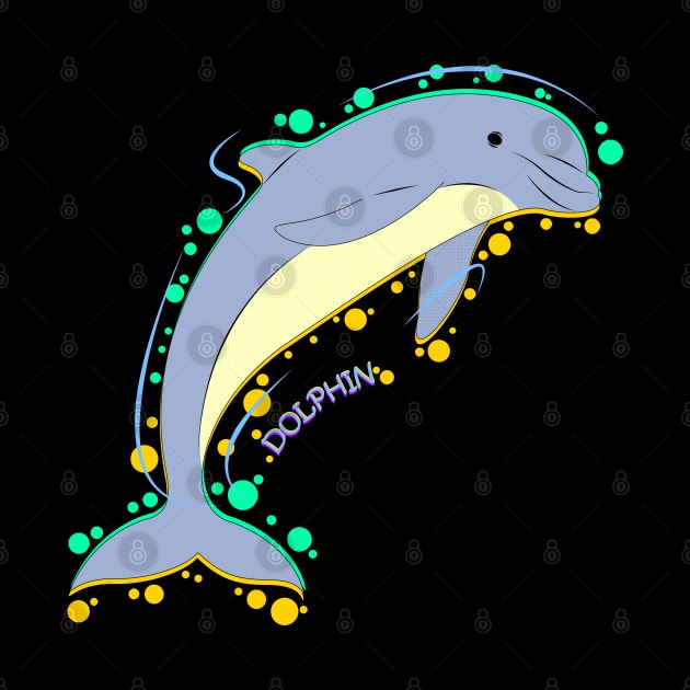 bubbly dolphin by dwalikur