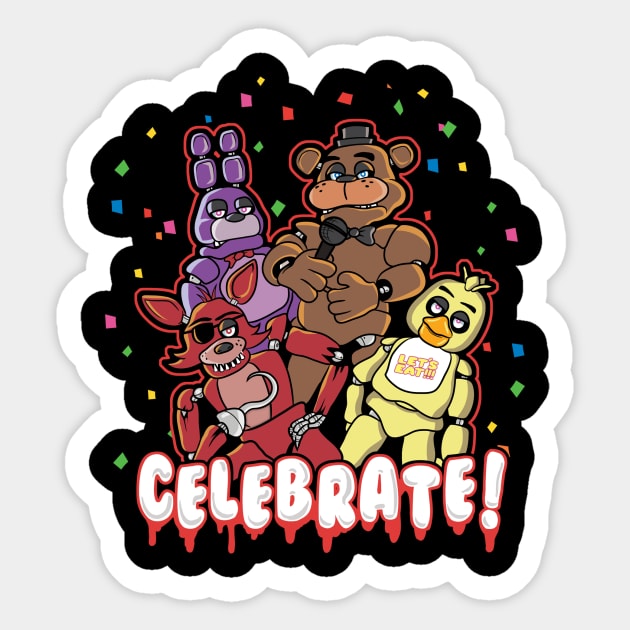 Five Nights at Freddy's Stickers FNAF Original Artwork Cute FNAF