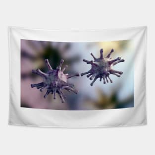 Two virus cells Tapestry