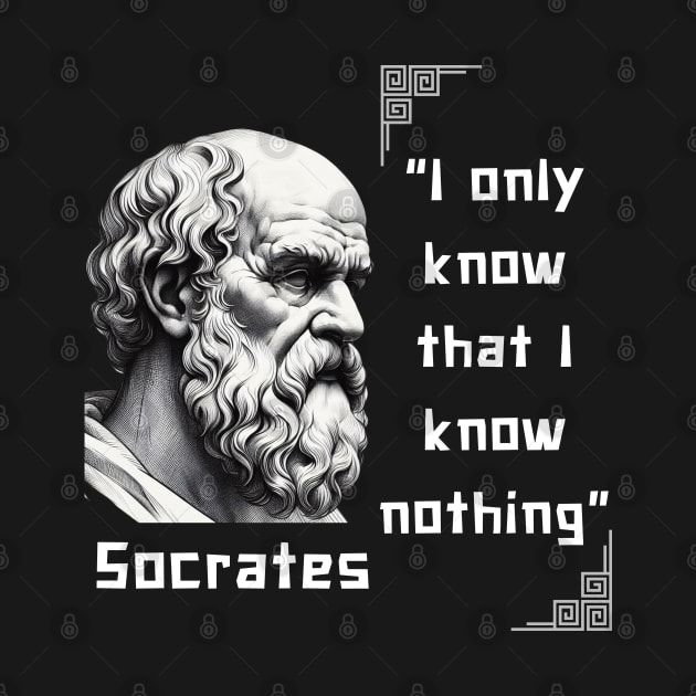 Socrates famous quote for stoicism lovers by CachoGlorious