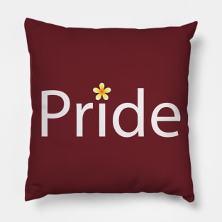 Pride artistic typography design Pillow