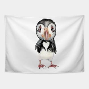 Puffin heart Tapestry