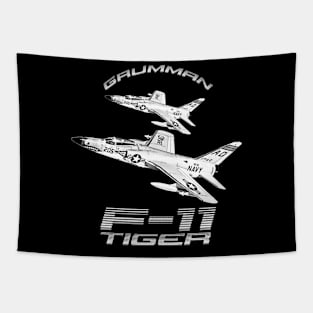 F11 Tiger Supersonic Jet Fighter Tapestry