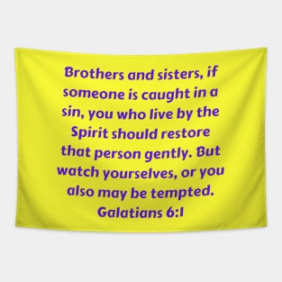 Bible Verse Galatians 6:1 Tapestry